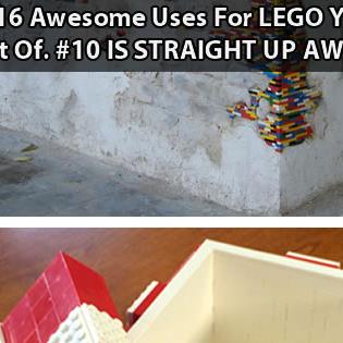 16 Awesome Uses For LEGO You Never Thought Of…